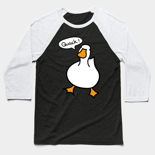 Duck Lover Gift: Duck Quack Baseball T-Shirt by MoreThanThat